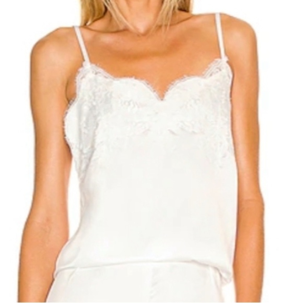 Homebodii Olivia Cami Tank Top White Lace